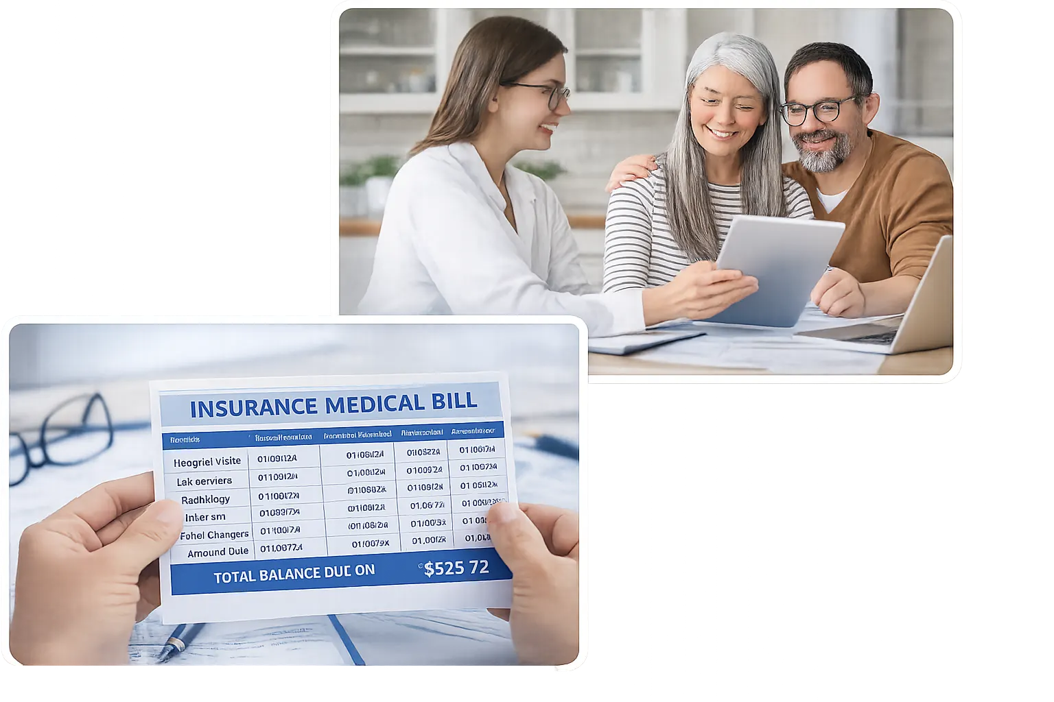 A conversation about coverage and paperwork